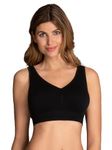 Anita 5769X-001 Women's Care Lotta Black Mastectomy Post Operative Bra XLGE