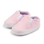 Meckior Infant Baby Girls Boys Canvas Shoes Soft Sole Toddler Slip On Newborn Crib Moccasins Casual Sneaker Austin Boy's Flat Lazy Loafers First Walkers Skate Shoe