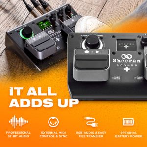Sheeran Dual Track Looper Pedal – Guitar Effects Footswitch