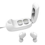 BlueNEXT Hearing Aids for Seniors & Adults,with Noise Cancelling,Hearing Amplifier with Into Ear No Squealing,Magnetic Contact Powered Box witg LED Power Display（White）