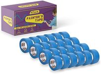 ATack Blue Painters Tape Pack 1.88-Inch 4320 Feet 24-Pack Blue Masking Tape Painters Rolls Paint Tape for Walls, Blue Tape Home Painting Supplies Wide Painters Tape, Delicate Surface Painter's Tape