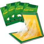 4 Pack Pest Trap Boards, Strong Sticky Trap Pad And Boards For Multi Pests, Glue Trap Pads for Indoor Outdoor Home Kitchen Garden, Non- Toxic.