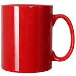 Smilatte 20 OZ Extra Large Ceramic Coffee Mug, M017 Classic Porcelain Boss Super Big Tea Cup with Handle for Office and Home, Red