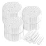 Dental Cotton Rolls, 400 Pcs Gauze Rolls for Mouth, Cotton Gauze Rolls for Dental Clinic, Household (8 * 38mm)