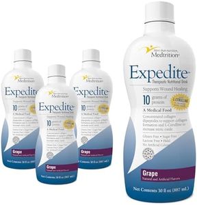 Medtrition Expedite Liquid Collagen, Grape, 30 Fl Oz, Pack of 4 - Nutrition Support for General, Orthopedic & Cosmetic Surgery Recovery