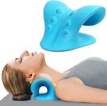 DOLTAS Neck And Shoulder Relaxer For Tmj Pain Relief And Cervical Traction Device For Spine Alignment | Neck Stretcher Chiropractic Pillow For Neck Pain Relief (Sky Blue)