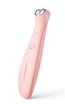 TOUCHBeauty Eye Massager EMS, Anti-Wrinkle Eye Massage with Heated and Vibration, Anti-Ageing Massager Rechargeable 2 Massage Modes for Tear Bags, Dark Circles, Swelling AG-1883 (Pink)