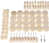 DIY Crafts 30 Pcs Kit, Only 4 Type Felt Pad Cone 1 Mandrel, Wool Felt Polishing Pad Felt Mo (30 Pcs Kit, Only 4 Type Felt Pad Cone 1 Mandrel)