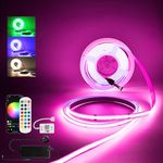 WiFi RGBW LED Strip Light 10m,672 LEDs/m Dimmable COB LED Strip 24V,Flexible led Rope Light Self-Adhesive CRI90+ led Strips for Bedroom,Kitchen,Home DIY Lighting,Work with Alexa/Google Home