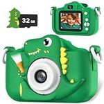 OUTUVAS Dinosaur Kids Camera for Bo