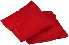 PATIKIL Cornhole Bean Bags, 2 Pack Canvas Sandbag for Carnival Outdoor Yard Party Hand Tossing Game, Red