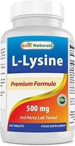 Best Naturals L-Lysine 500 mg 250 Tablets