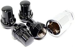Set of 4 12x1.5 Veritek Black Acorn