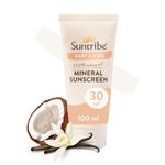 Suntribe Natural Baby & Kids Mineral Sunscreen SPF 30-100 ml, Organic, Perfume Free - 100% Natural & Reef Safe, Non-Nano Zinc Oxide, Water Resistant - “Best Mineral Sunscreen 2022” (The Independent)