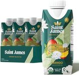 Saint James Iced Tea x The White Lotus Limited Edition - Organic Black Tea - Non-GMO, Gluten Free, Zero Calorie, Zero Sugar - Mango, 12 Pack (16.9 fl oz each)