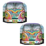 Beistle 2 Piece 60's Theme Hippie Bus Photo Booth Props for 1960's Party Decorations