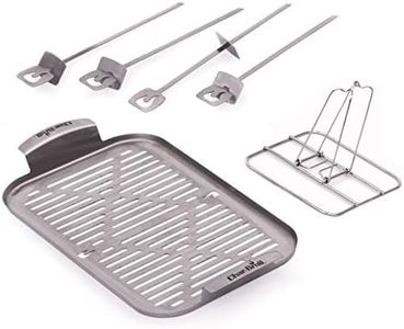 Char-Broil 2256381W06 Grill+ Topper Combo Kit, Silver