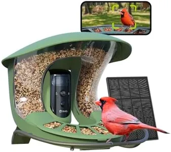 Birdfy 2 Smart Bird Feeder with Camera, Dual-Lens, Solar-Powered, Wireless Birdwatching, Permanent AI Identify 6000+ Bird Species & Motion Detection, Gift Present