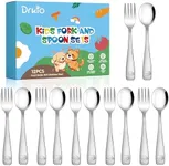 DRKIO Stainless Steel Toddler Utens