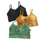 HIRRNIK Women Cotton Padded Bra Combo Bra Pack Of 3 Pis (Free Size Fit Up To (30-36), Multicolor)