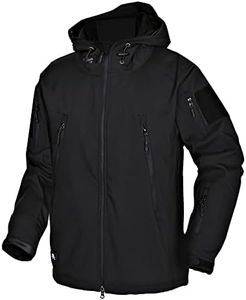 Kelmon Uomo Tattico Softshell Giacca Multifunzionale Outdoor Camouflage Militare Pile Fodera Impermeabile Antivento Calda Cappuccio Cappotto