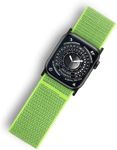 Ultra Wide Black Nylon Watch Band Compatible with Apple Watch 38mm 40mm 41mm 42mm 44mm 45mm 49mm, Adjustable Sport Loop For iWatch Series 9 8 7 6 5 4 3 2 1 SE (49mm/45mm/44mm/42mm, LightGreen)