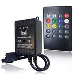 SUPERNIGHT Infrared Music Controller 20 keys IR Remote Controller Sound Sensor Controller for 5050 3528 5630 RGB LED Strip light Flexible