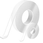 YISUMEI 7M/23FT Double Sided Tape Heavy Duty Strong Adhesive Sticky Nano Tape,Multipurpose Removable Transparent Two Sided Poster Tape for Home Office(Width 2cm)