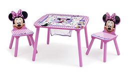 Delta Children Disney Minnie Mouse Table and Chair Set with Storage