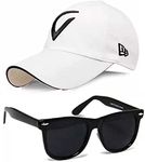 SELLORIA BRAND Boy's Combo Pack of with Black Sunglass with Black baseball Cap