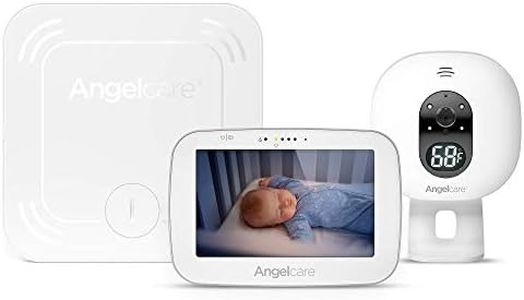 Angelcare 3-in-1 AC527 Baby Monitor, with Breathing Movements Tracking, 5’’ Video, Sound & Temperature Display on Camera