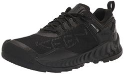 KEEN Men's Nxis Evo Waterproof Hiking Shoe, Triple Black, 9 UK