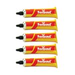 Pidilite Fevibond Tube Synthetic Rubber Based Adhesive - 50ml,Pack of 5