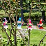 Garden Mile Garden Fairy, Pixie Fun Colourful Decorations, For Hanging or Flower Beds Cute Metal Magical, Fairies, Pixies (Pixie Bloom (one selected for you at random))