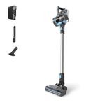 Vax Blade 4 Classic Plus Cordless Stick Vacuum Cleaner, Lightweight with Up to 45 min Runtime, Captures Up to 99.8 Percent of Particles, Crevice and Stair Tool Included, Graphite & Blue, CLSV-B4CA