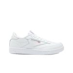 Reebok Womens Club C Sneaker, White/Sheer Grey-int, 4.5 Big Kid US