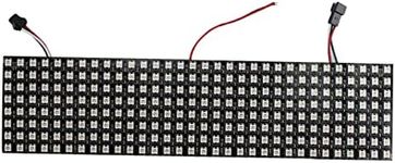 Amagogo LED Pixels Matrix Panel Screen/ WS2812B Full Color RGB Flexible Black PCB Lighting 5050SMD Text Display/, 8x32cm