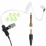 stdgove Broadcast Earset in Ear IFB Earpiece Broadcaster Headset Clear TRS Earpiece Com Invisible Monitor Cord 3.5mm Universal Kit Earbuds Headphone for Tv Music Broadcasting News Anchor Telex