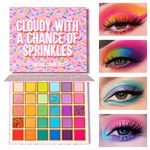 Tintark 30 Colors Makeup Eyeshadow Palette for Beauty & Matte Metallic Shimmer Pearl Glitter Eye Shadow Pallet & Rainbow Colorful Eye Makeup for Girls & Highly Pigment Eyeshadow Cosmetic