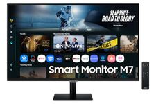 SAMSUNG 32 inch M7 UHD VA High Resolution Smart Monitor 60Hz 4ms HDMI + USB-C with Smart TV Apps, AI Picture Optimizer, Samsung Knox Security & Copilot- (LS32FM702UNXZA) [Canada Version]