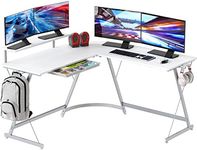 SHW Gaming L-Shaped Computer Desk w