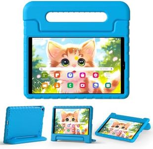 Thoreta Kids Case for Samsung Galaxy Tab A 10.1 (2019) Model SM-T510/T515, Light Weight Shockproof Kids-Friendly EVA Protective Cover with Convertible Stand Handle, Blue