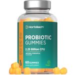 Probiotic Gummies | 2.25 Billion CFUs | Immune Support, Gut, Digestion & Energy | Multi-Strain: Lactobacillus casei + Vitamins C, B3, B5, B6 | Pineapple Flavour | for Men & Women