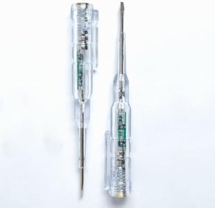 GILHOT AC 24-250V Contact Electrical Detector Slotted Screwdriver Tester Pen Digital Voltage Tester (Pack of 2)