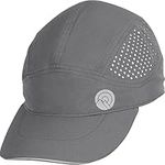 Outdoor Essentials Running Cap for Men Women - Mens Lightweight Baseball Caps - Fast Drying Jogging Cap - Hat for Gym Tennis Sports - UPF 50 Sun Protection Hat - Grey