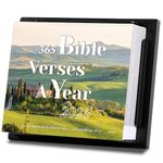 2025 Bible Calendar - Bible Verses Calendar 2025 from Jan 2025 - Dec 2025, 365 Days Desk Calendar 2025, 5.94" x 4.92", Thick Paper, Adjustable Easel