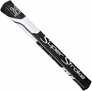 SuperStroke SUPTPGT1KW, Impugnatura per Mazza da Golf Unisex-Adult, Bianco Nero, Taglia Unica