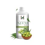 H&C Cold Pressed Water Soluble Pure Neem Oil 500 ml for Indoor and Outdoor Plants and Garden