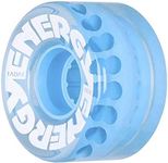 Radar Wheels - Energy 57 - Roller Skate Wheels - 4 Pack of 78A 31mm x 57mm Quad Skate Wheels | Clear Blue