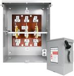 200-Amp, 3 Pole 120V/240V Generator Transfer Switch, 48000W Manual Transfer Switch for Home Generator, Meeting NEMA 3R Standards for Outdoor and Indoor General-Duty Double-Throw Safety Switch